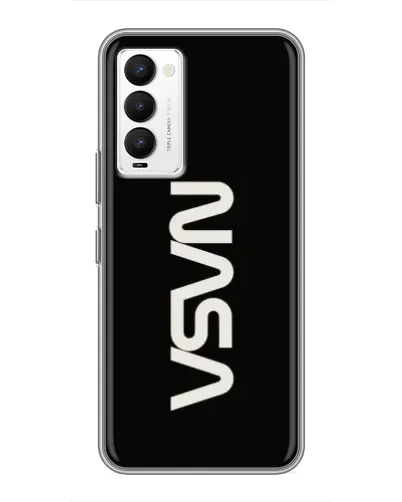 Чехол для TECNO Camon 18 / Camon 18P с картинкой «NASA — вертикальный логотип» Чехол для TECNO Camon 18 / Camon 18P с картинкой «NASA — вертикальный логотип»