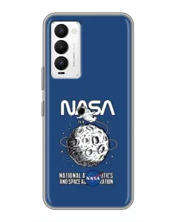 Чехол для TECNO Camon 18 / Camon 18P с картинкой «NASA — лунная миссия» Чехол для TECNO Camon 18 / Camon 18P с картинкой «NASA — лунная миссия»