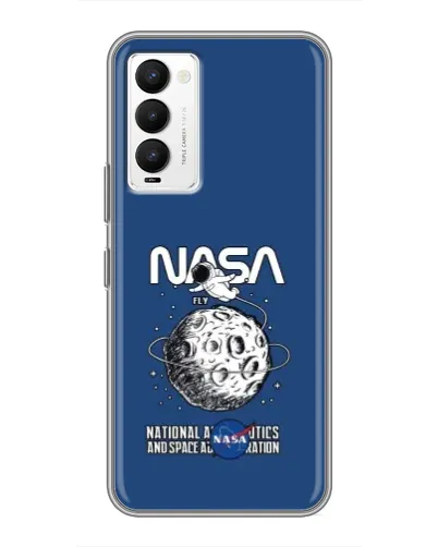 Чехол для TECNO Camon 18 / Camon 18P с картинкой «NASA — лунная миссия» Чехол для TECNO Camon 18 / Camon 18P с картинкой «NASA — лунная миссия»