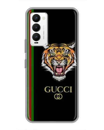 Чехол для TECNO Camon 18 / Camon 18P с картинкой «Тигр Gucci»