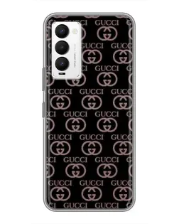 Чехол для TECNO Camon 18 / Camon 18P с картинкой «Классическая монограмма Gucci»