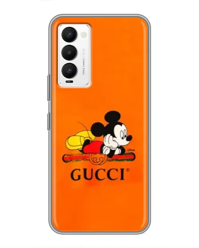 Чехол для TECNO Camon 18 / Camon 18P с картинкой «Микки Маус Gucci — оранж» Чехол для TECNO Camon 18 / Camon 18P с картинкой «Микки Маус Gucci — оранж»