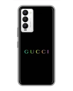 Чехол для TECNO Camon 18 / Camon 18P с картинкой «Gucci — неоновый минимализм»