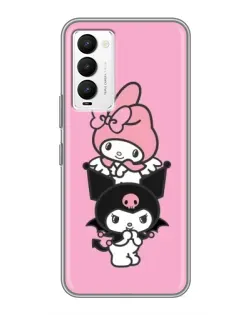 Чехол для TECNO Camon 18 / Camon 18P с картинкой «My Melody и Kuromi» Чехол для TECNO Camon 18 / Camon 18P с картинкой «My Melody и Kuromi»