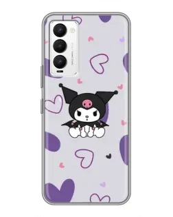Чехол для TECNO Camon 18 / Camon 18P с картинкой «Kuromi и лавандовые сердца» Чехол для TECNO Camon 18 / Camon 18P с картинкой «Kuromi и лавандовые сердца»