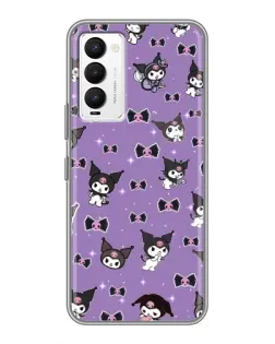 Чехол для TECNO Camon 18 / Camon 18P с картинкой «Kuromi — паттерн» Чехол для TECNO Camon 18 / Camon 18P с картинкой «Kuromi — паттерн»
