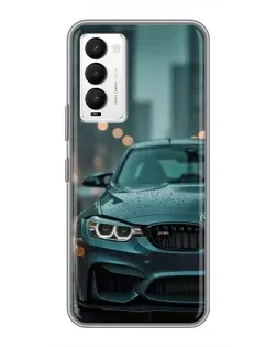 Чохол для TECNO Camon 18 / Camon 18P з картинкою «BMW у вогнях міста»