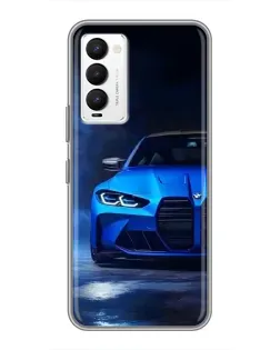Чохол для TECNO Camon 18 / Camon 18P з картинкою «Блакитна BMW M4»