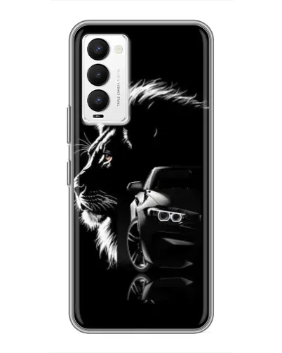 Чохол для TECNO Camon 18 / Camon 18P з картинкою «BMW та лев» Чохол для TECNO Camon 18 / Camon 18P з картинкою «BMW та лев»