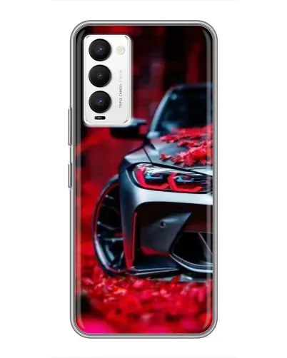 Чохол для TECNO Camon 18 / Camon 18P з картинкою «Спортивна BMW та квіти» Чохол для TECNO Camon 18 / Camon 18P з картинкою «Спортивна BMW та квіти»