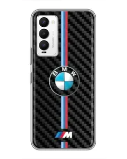 Чохол для TECNO Camon 18 / Camon 18P з картинкою «Емблема BMW та карбон»