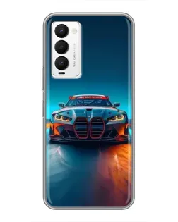 Чехол для TECNO Camon 18 / Camon 18P с картинкой «BMW — огни неона» Чехол для TECNO Camon 18 / Camon 18P с картинкой «BMW — огни неона»