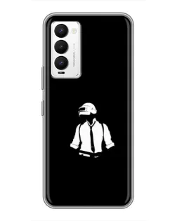 Чохол для TECNO Camon 18 / Camon 18P з картинкою «PUBG — білий шолом» Чохол для TECNO Camon 18 / Camon 18P з картинкою «PUBG — білий шолом»