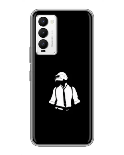 Чохол для TECNO Camon 18 / Camon 18P з картинкою «PUBG — білий шолом» Чохол для TECNO Camon 18 / Camon 18P з картинкою «PUBG — білий шолом»
