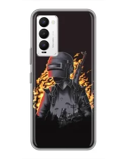Чохол для TECNO Camon 18 / Camon 18P з картинкою «PUBG — вогняний силует» Чохол для TECNO Camon 18 / Camon 18P з картинкою «PUBG — вогняний силует»