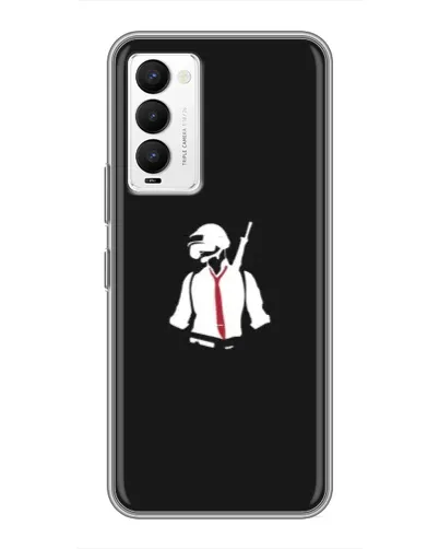 Чохол для TECNO Camon 18 / Camon 18P з картинкою «PUBG — силует воїна» Чохол для TECNO Camon 18 / Camon 18P з картинкою «PUBG — силует воїна»