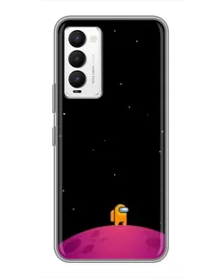 Чехол для TECNO Camon 18 / Camon 18P с картинкой «Одинокий герой на планете»