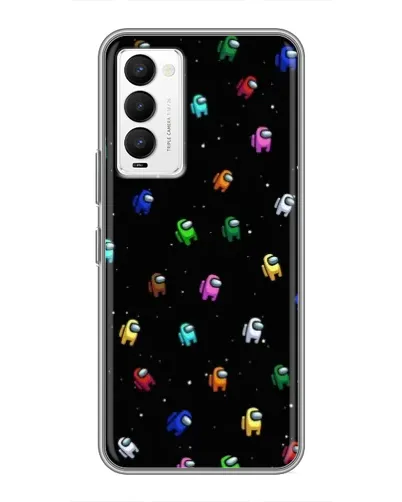 Чехол для TECNO Camon 18 / Camon 18P с картинкой «Экипаж Among Us»