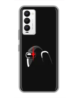 Чехол для TECNO Camon 18 / Camon 18P с картинкой «Among Us шлем»