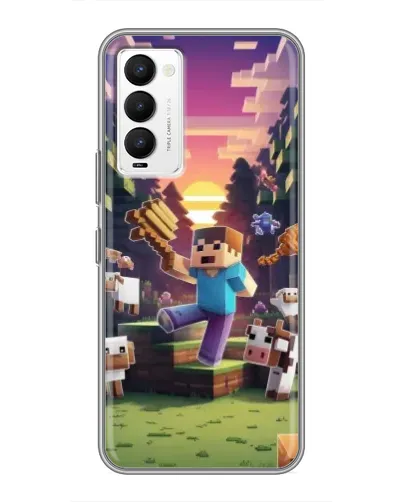Чохол для TECNO Camon 18 / Camon 18P з картинкою «Стів на фермі» Чохол для TECNO Camon 18 / Camon 18P з картинкою «Стів на фермі»