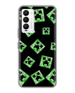 Чохол для TECNO Camon 18 / Camon 18P з картинкою «Паттерн з кріперами» Чохол для TECNO Camon 18 / Camon 18P з картинкою «Паттерн з кріперами»