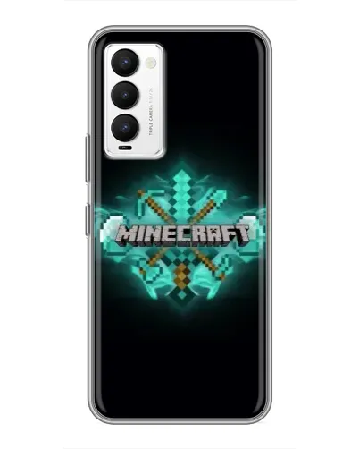 Чохол для TECNO Camon 18 / Camon 18P з картинкою «Minecraft Diamond лого» Чохол для TECNO Camon 18 / Camon 18P з картинкою «Minecraft Diamond лого»
