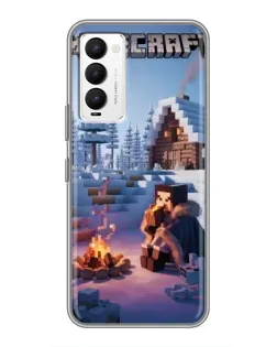 Чохол для TECNO Camon 18 / Camon 18P з картинкою «Зимовий Minecraft» Чохол для TECNO Camon 18 / Camon 18P з картинкою «Зимовий Minecraft»