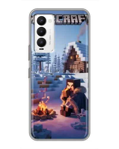 Чохол для TECNO Camon 18 / Camon 18P з картинкою «Зимовий Minecraft» Чохол для TECNO Camon 18 / Camon 18P з картинкою «Зимовий Minecraft»