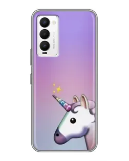 Чехол для TECNO Camon 18 / Camon 18P с картинкой «Единорог градиент»
