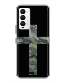Чехол для TECNO Camon 18 / Camon 18P с картинкой «Милитари Крест» Чехол для TECNO Camon 18 / Camon 18P с картинкой «Милитари Крест»