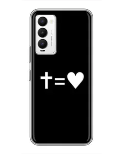 Чехол для TECNO Camon 18 / Camon 18P с картинкой «Крест и Сердце» Чехол для TECNO Camon 18 / Camon 18P с картинкой «Крест и Сердце»