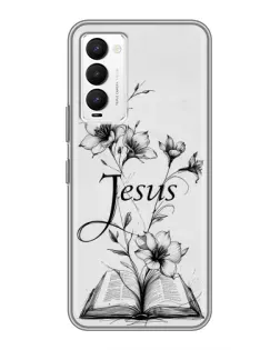 Чехол для TECNO Camon 18 / Camon 18P с картинкой «Цветы и Библия» Чехол для TECNO Camon 18 / Camon 18P с картинкой «Цветы и Библия»