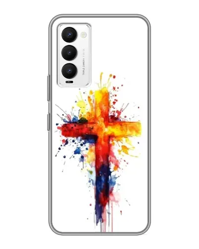 Чехол для TECNO Camon 18 / Camon 18P с картинкой «Акварельный крест» Чехол для TECNO Camon 18 / Camon 18P с картинкой «Акварельный крест»