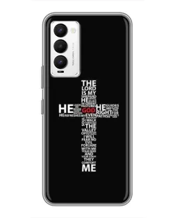 Чехол для TECNO Camon 18 / Camon 18P с картинкой «Текстовый крест» Чехол для TECNO Camon 18 / Camon 18P с картинкой «Текстовый крест»
