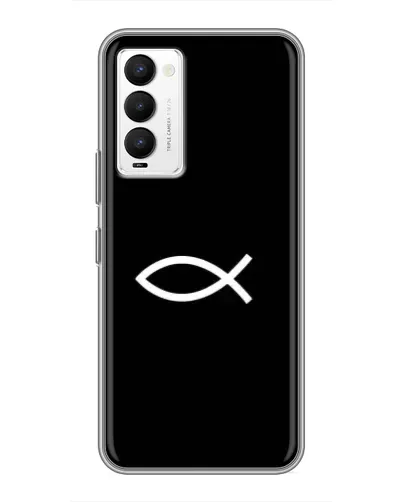 Чехол для TECNO Camon 18 / Camon 18P с картинкой «Символ рыбы Jesus» Чехол для TECNO Camon 18 / Camon 18P с картинкой «Символ рыбы Jesus»