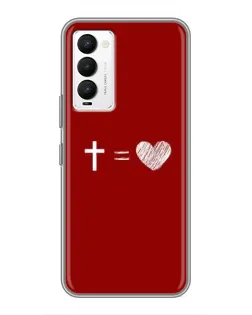 Чехол для TECNO Camon 18 / Camon 18P с картинкой «Уравнение любви» Чехол для TECNO Camon 18 / Camon 18P с картинкой «Уравнение любви»