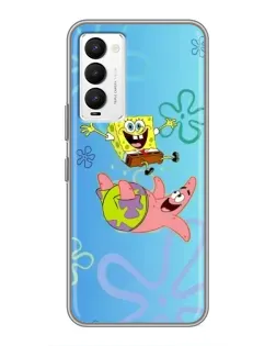 Чехол для TECNO Camon 18 / Camon 18P с картинкой «Спанч Боб и Патрик»