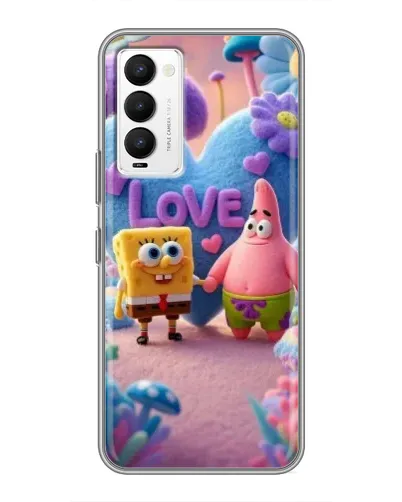 Чехол для TECNO Camon 18 / Camon 18P с картинкой «Губка Боб Патрик»