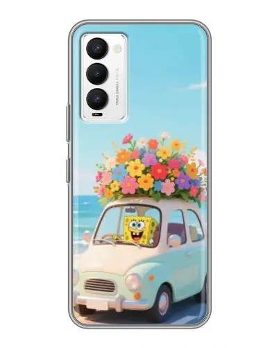 Чехол для TECNO Camon 18 / Camon 18P с картинкой «Автомобильное путешествие»