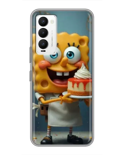 Чехол для TECNO Camon 18 / Camon 18P с картинкой «Повар Спанч Боб»