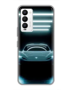 Чехол для TECNO Camon 18 / Camon 18P с картинкой «Tesla в неоне» Чехол для TECNO Camon 18 / Camon 18P с картинкой «Tesla в неоне»