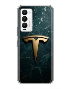 Чехол для TECNO Camon 18 / Camon 18P с картинкой «Мраморная Tesla Gold» Чехол для TECNO Camon 18 / Camon 18P с картинкой «Мраморная Tesla Gold»