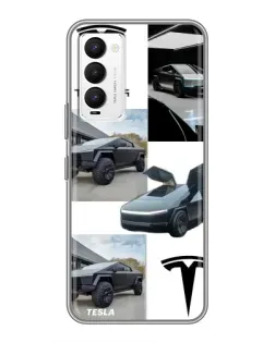 Чехол для TECNO Camon 18 / Camon 18P с картинкой «Коллаж Cybertruck Tesla» Чехол для TECNO Camon 18 / Camon 18P с картинкой «Коллаж Cybertruck Tesla»
