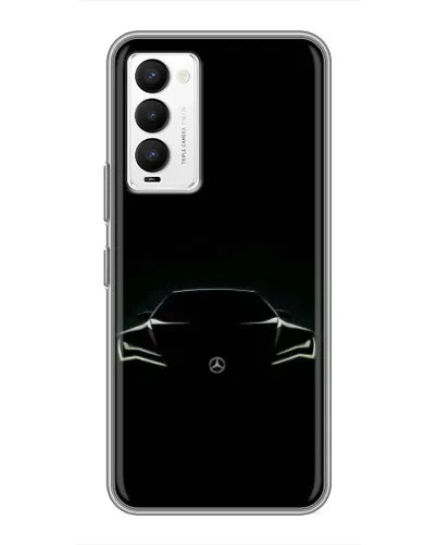 Чехол для TECNO Camon 18 / Camon 18P с картинкой «Mercedes — силуэт авто» Чехол для TECNO Camon 18 / Camon 18P с картинкой «Mercedes — силуэт авто»