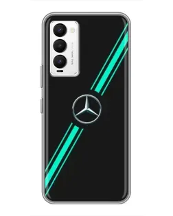 Чехол для TECNO Camon 18 / Camon 18P с картинкой «Спортивные линии Mercedes» Чехол для TECNO Camon 18 / Camon 18P с картинкой «Спортивные линии Mercedes»