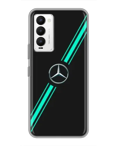 Чехол для TECNO Camon 18 / Camon 18P с картинкой «Спортивные линии Mercedes» Чехол для TECNO Camon 18 / Camon 18P с картинкой «Спортивные линии Mercedes»