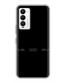 Чехол для TECNO Camon 18 / Camon 18P с картинкой «Audi — световой подпись»
