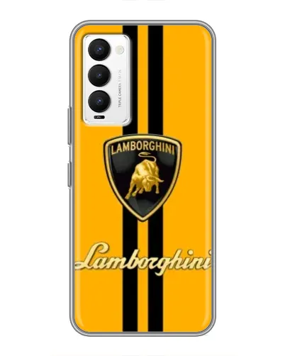 Чехол для TECNO Camon 18 / Camon 18P с картинкой «Lamborghini Stripe желтый» Чехол для TECNO Camon 18 / Camon 18P с картинкой «Lamborghini Stripe желтый»