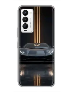 Чохол для TECNO Camon 18 / Camon 18P з картинкою «Lamborghini золоті лінії» Чохол для TECNO Camon 18 / Camon 18P з картинкою «Lamborghini золоті лінії»