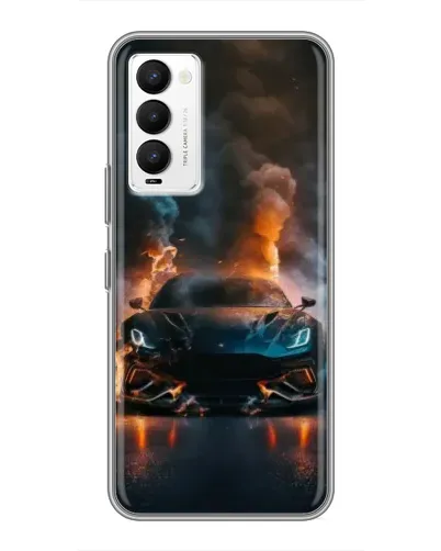Чехол для TECNO Camon 18 / Camon 18P с картинкой «Lamborghini дымная эстетика» Чехол для TECNO Camon 18 / Camon 18P с картинкой «Lamborghini дымная эстетика»